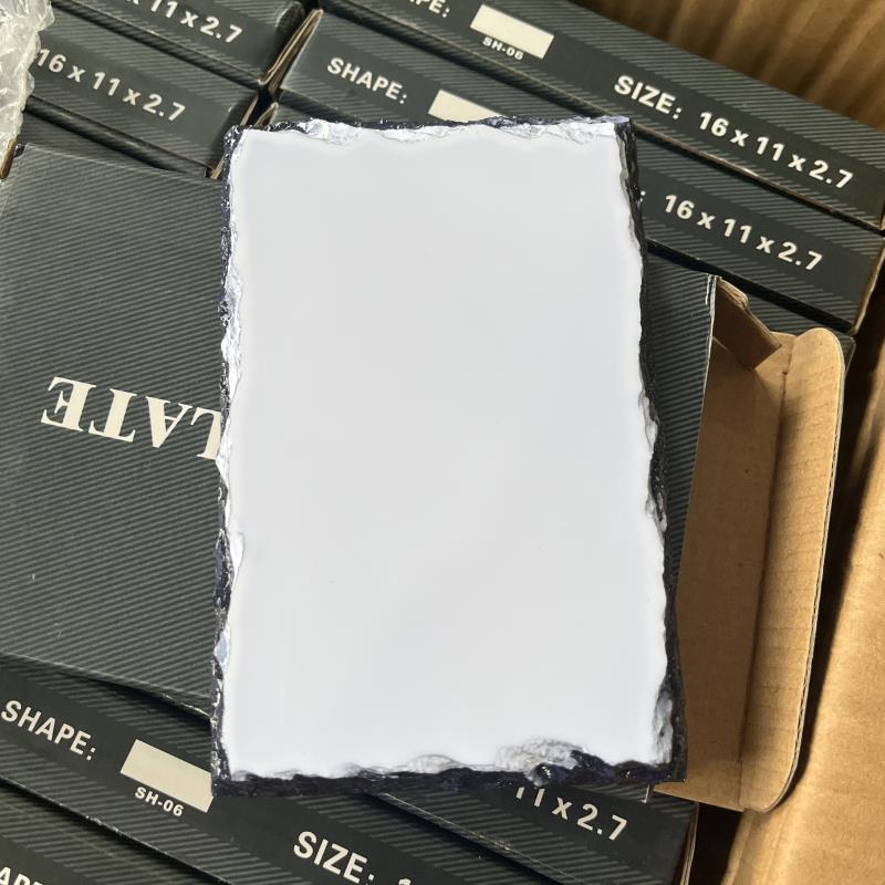 RTS USA warehouse Sublimation blanks rock slate photo slate