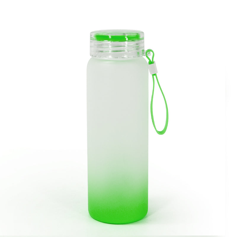 RTS USA warehouse 500ml/17oz sublimation glass water bottle mix color