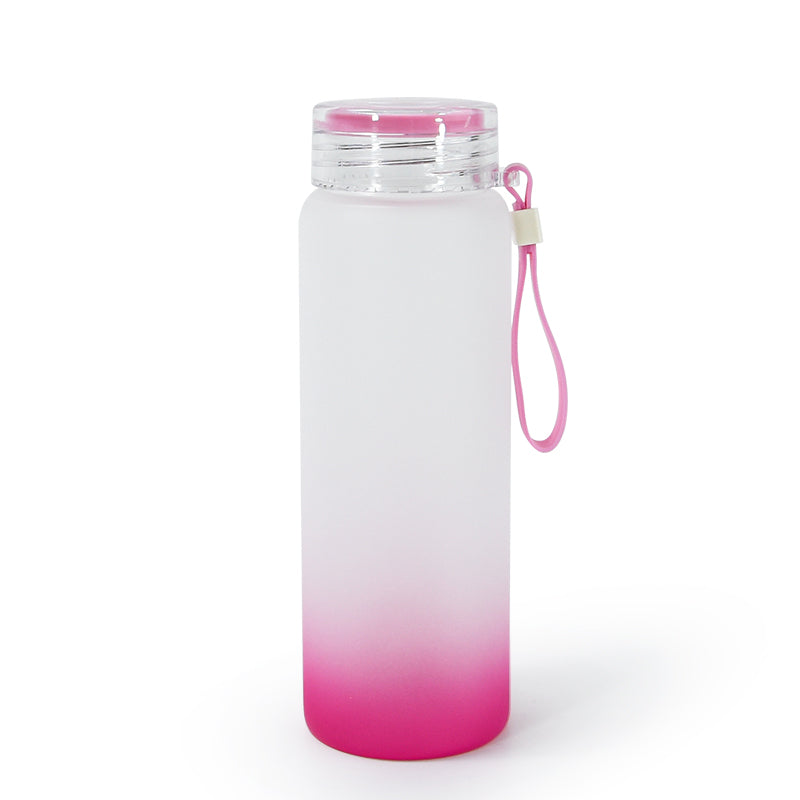 RTS USA warehouse 500ml/17oz sublimation glass water bottle mix color