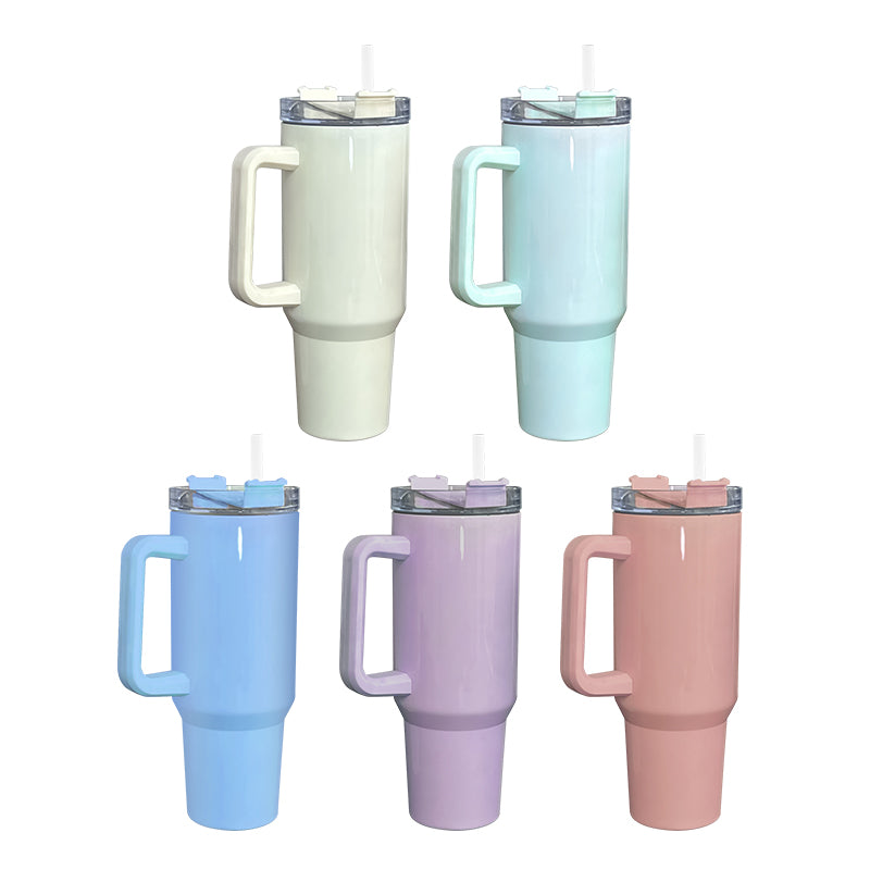RTS USA Warehouse 40OZ colorful sublimation tumbler with handle
