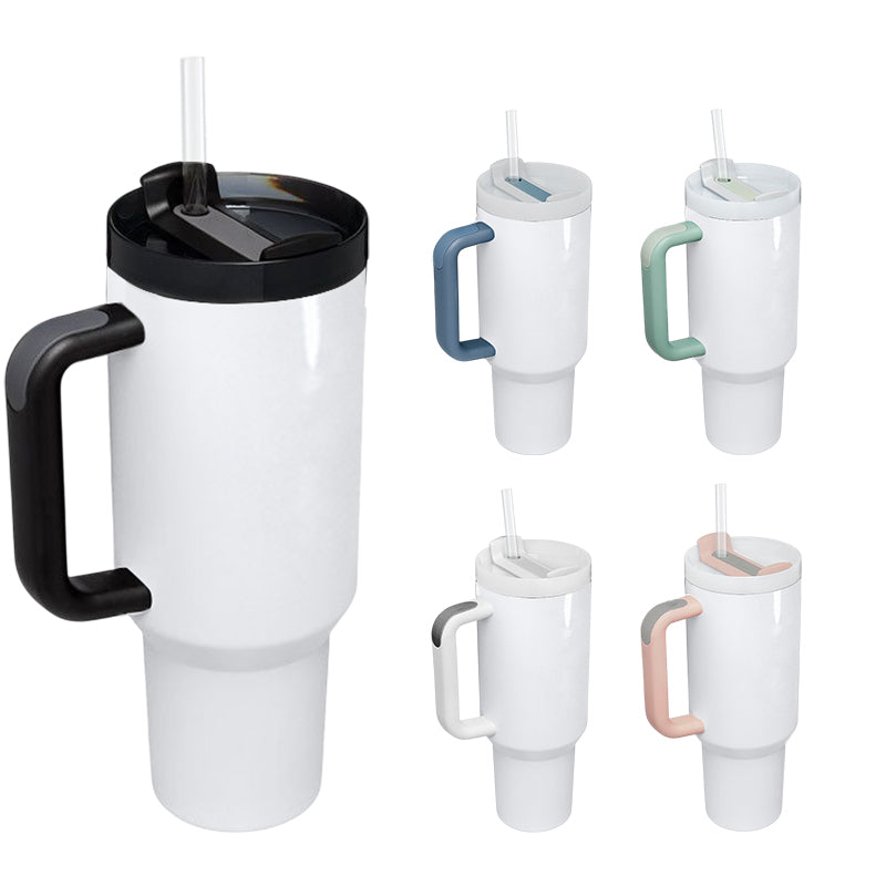 RTS USA warehouse 40OZ sublimation tumbler with handle,version 2