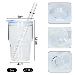 RTS USA warehouse 3oz Clear/Frosted sublimation mini tumblers/shot glasses