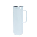 RTS in USA warehouse 20oz sublimation blanks straight skinny tumblers with handle