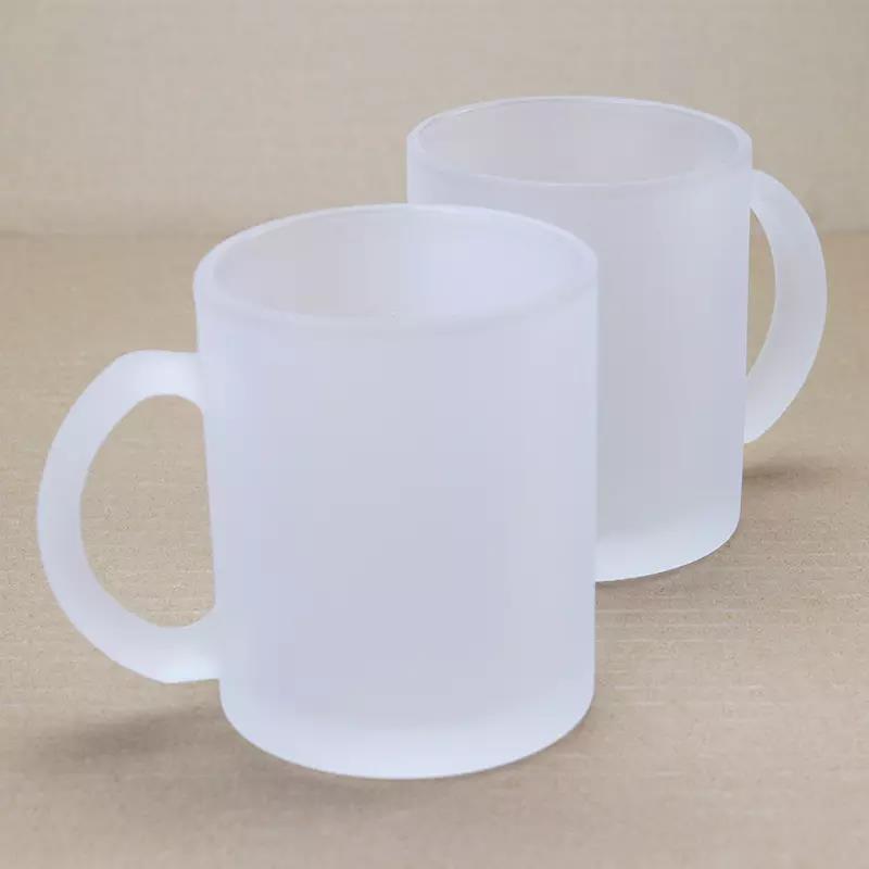 RTS USA warehouse 11oz frosted sublimation glass mugs