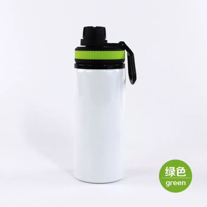 RTS USA warehouse 20oz sublimation aluminium water bottle,mixed colors lids