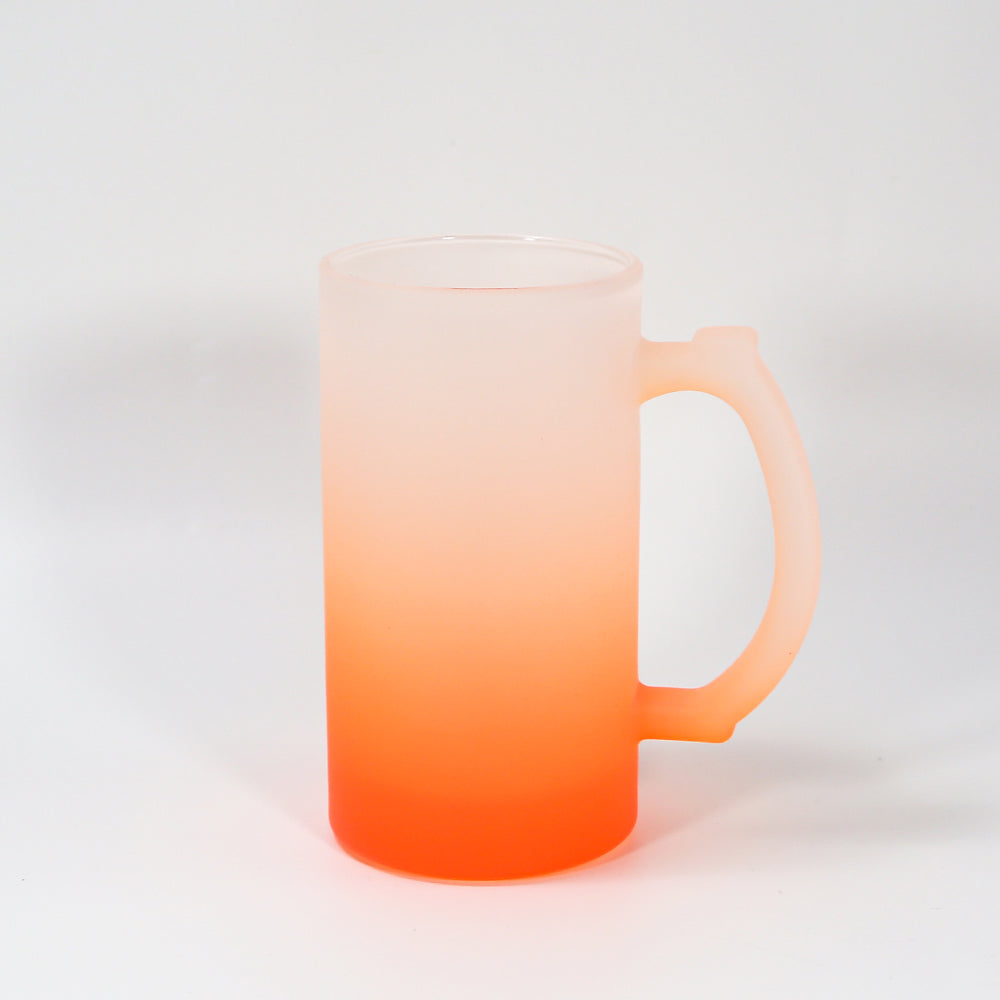 RTS USA warehouse16oz colorful frosted sublimation glass beer mugs