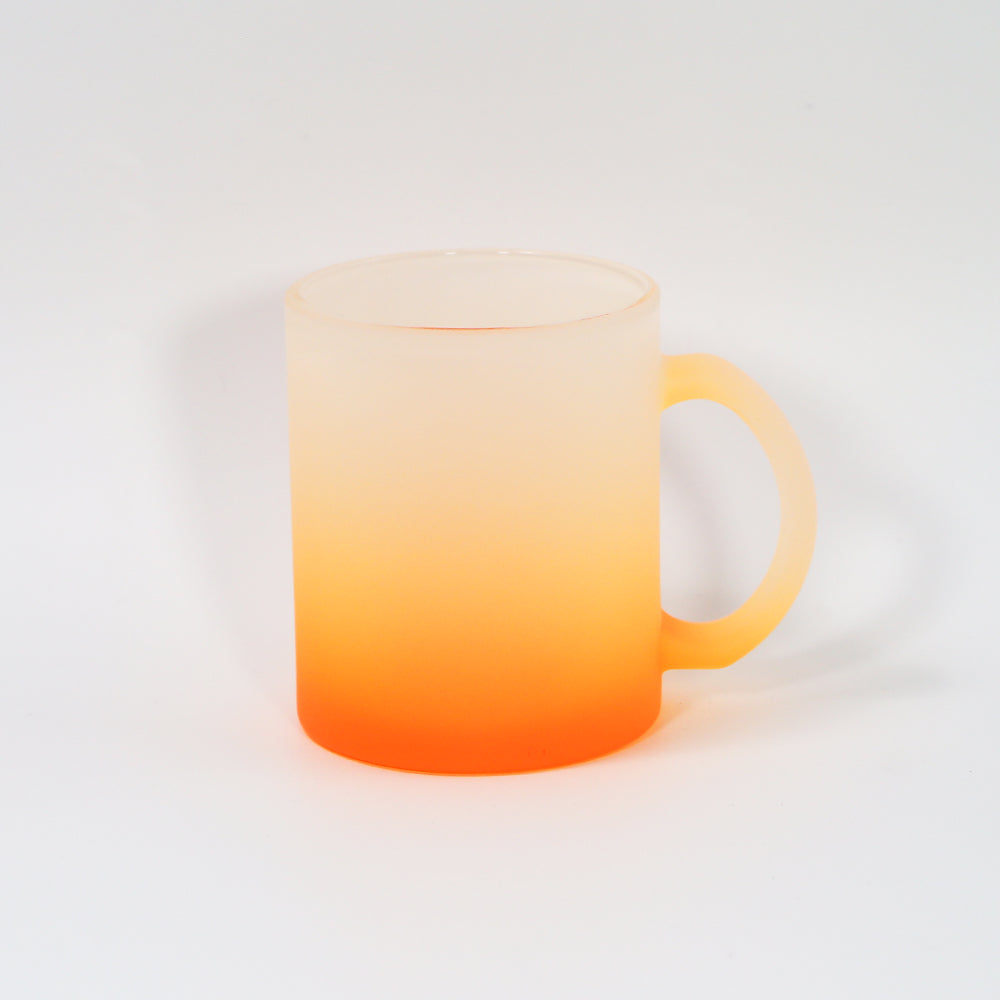 RTS USA warehouse11oz colorful frosted sublimation glass mugs