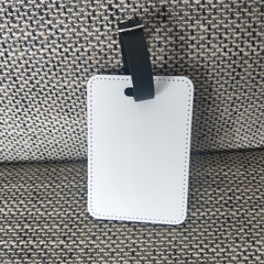 RTS USA warehouse sublimation PU leather luggage tag