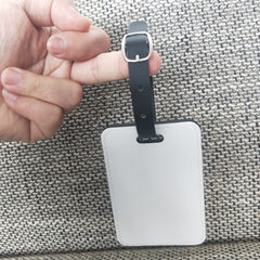 RTS USA warehouse sublimation PU leather luggage tag