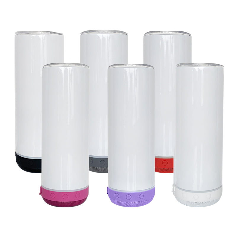 RTS USA Warehouse 20oz Sublimation Straight Speaker tumbler,mixed 6 colors speaker