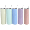 RTS USA warehouse 20oz colorful sublimation blanks straight skinny tumblers