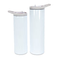 RTS USA warehouse 20oz/30oz sublimation blanks straight skinny tumblers with two lids