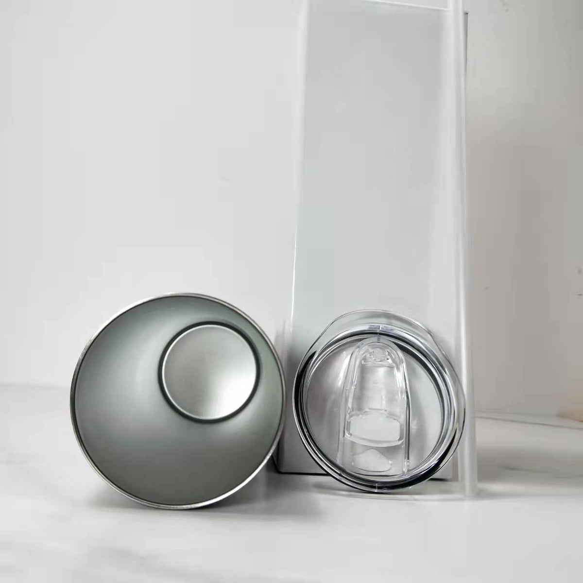 RTS USA Warehouse 20oz Silver Stainless Steel Sublimation Straight Skinny TumblerRTS