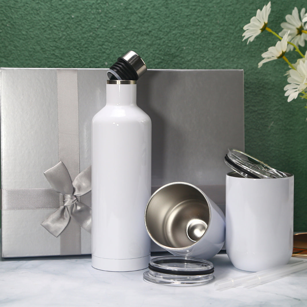 RTS USA Warehouse 500ml wine tumbler gift set