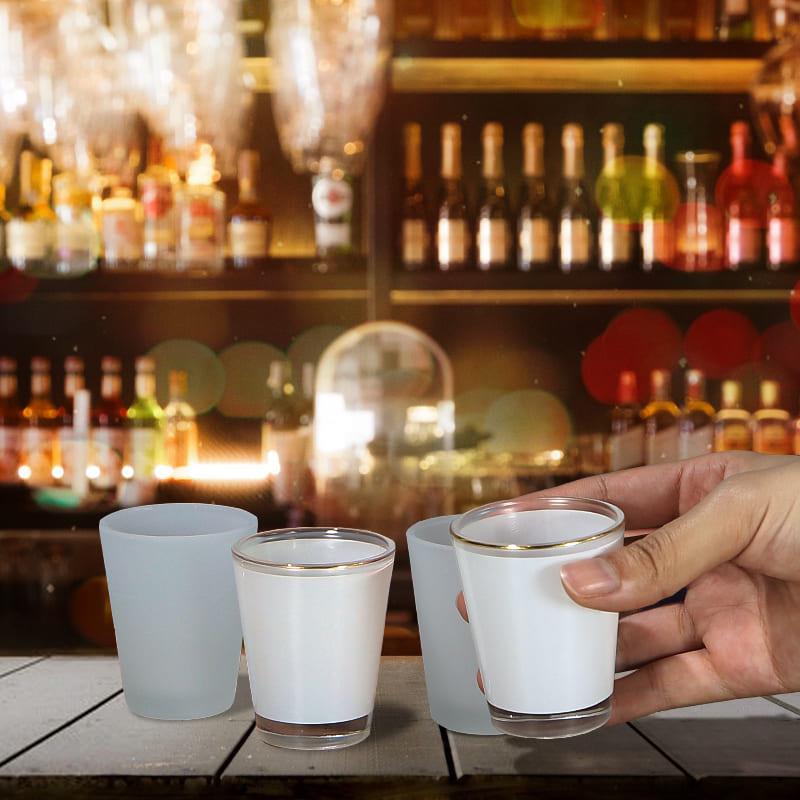 RTS US Warehouse 1.5oz Sublimation Liquor Vodka Shot Glass