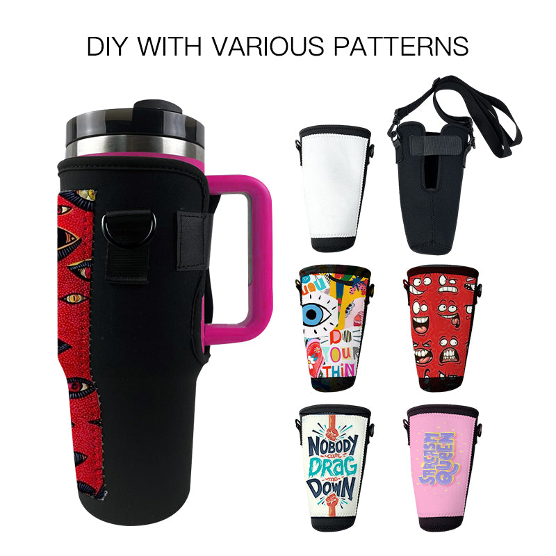 RTS USA Warehouse Sublimation Neoprene 40oz tumblers holder bag