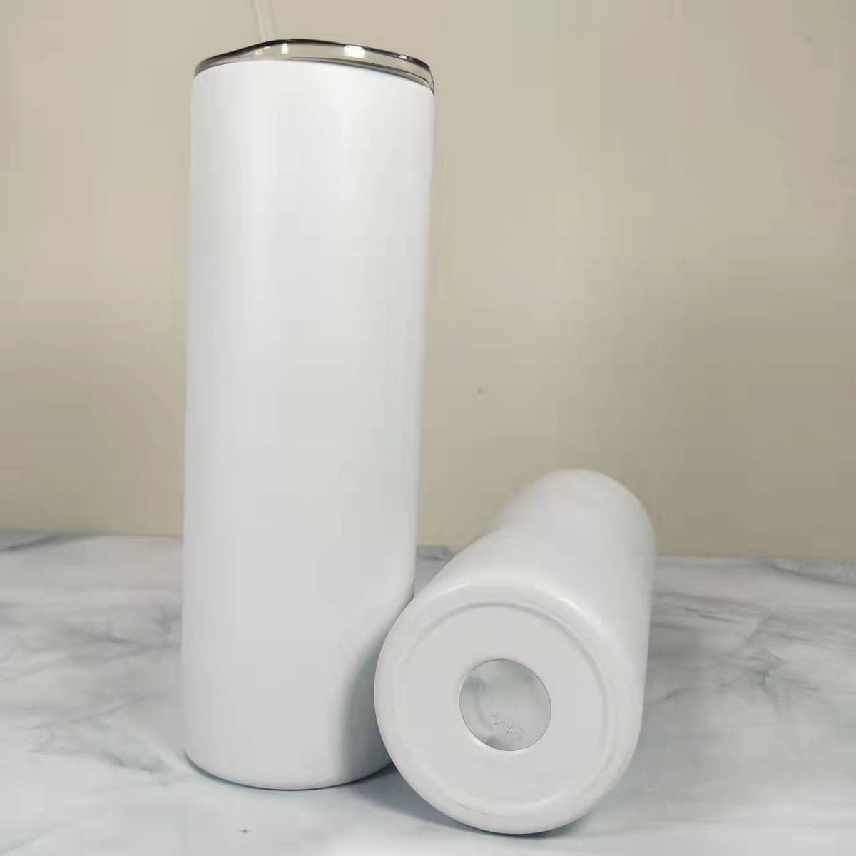 RTS USA warehouse 20oz matte sublimation blanks straight skinny tumblers